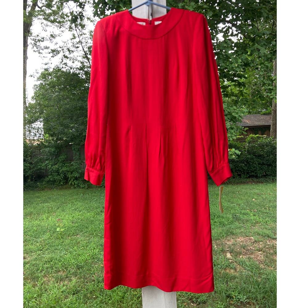 Liz Claiborne - NWT Vintage Cherry Academia/Retro Office Chic/90s Dress - 6/8